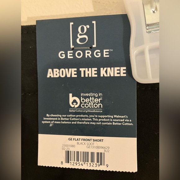 #147 - Men’s George Above the Knee Flat Front Shorts - Size 38 - NWT - Picture 3 of 3